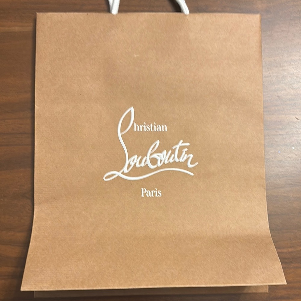 Christian Louboutin Brown Paper Bag